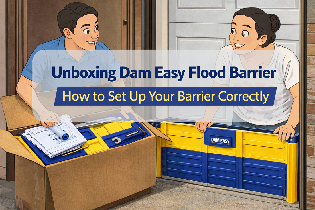 Unboxing Dam Easy Flood Barrier – How to Set Up Your Barrier Correctly